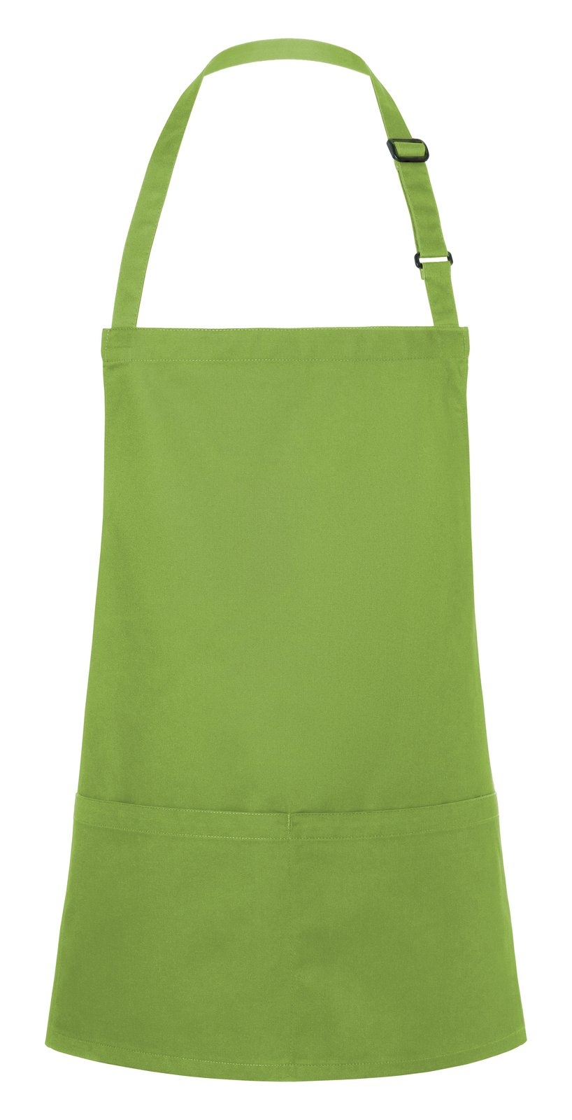 Tablier à bavette court avec boucle et poche — coloris Lime #Couleur_Lime