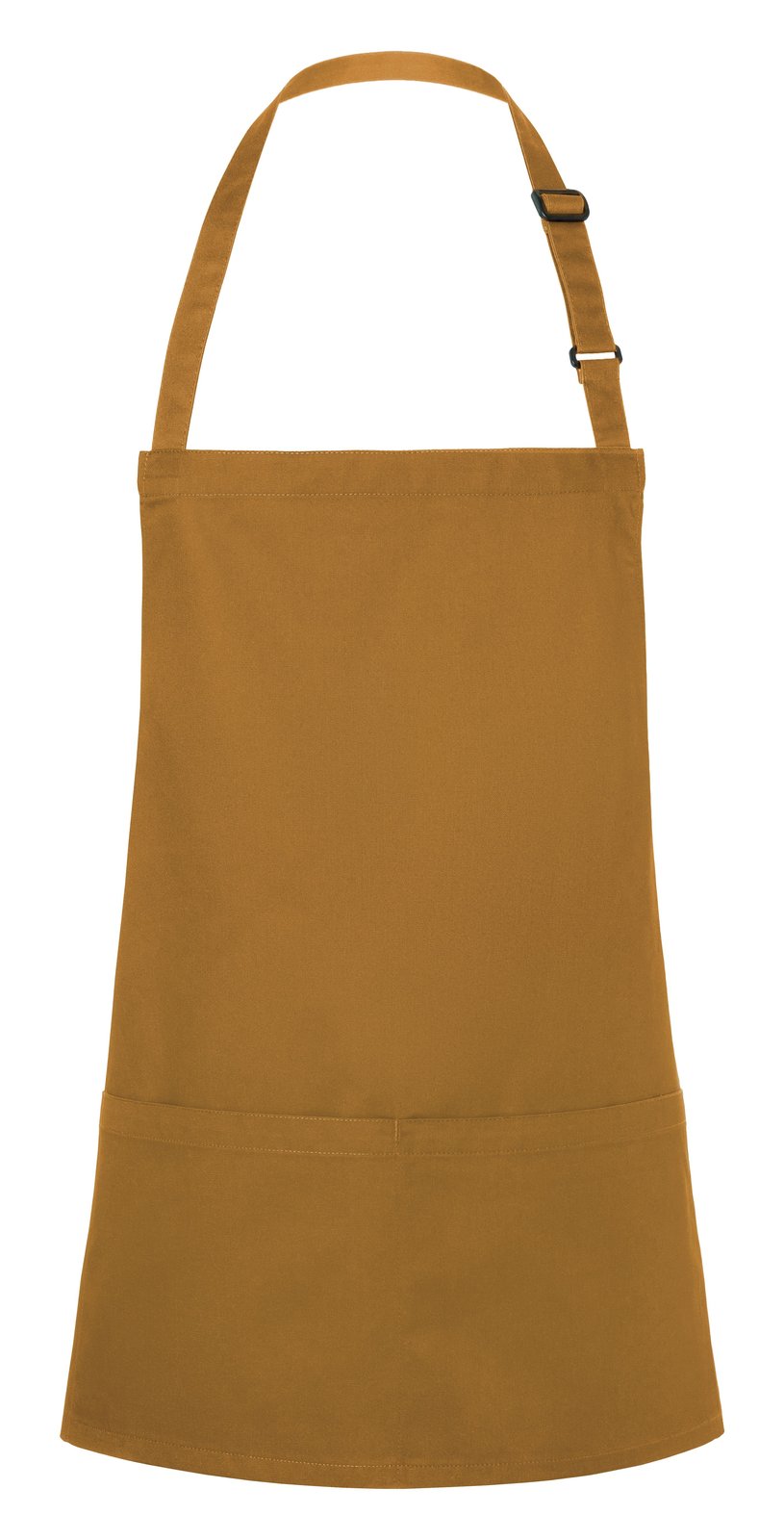 Tablier à bavette court avec boucle et poche — coloris Mustard #Couleur_Mustard
