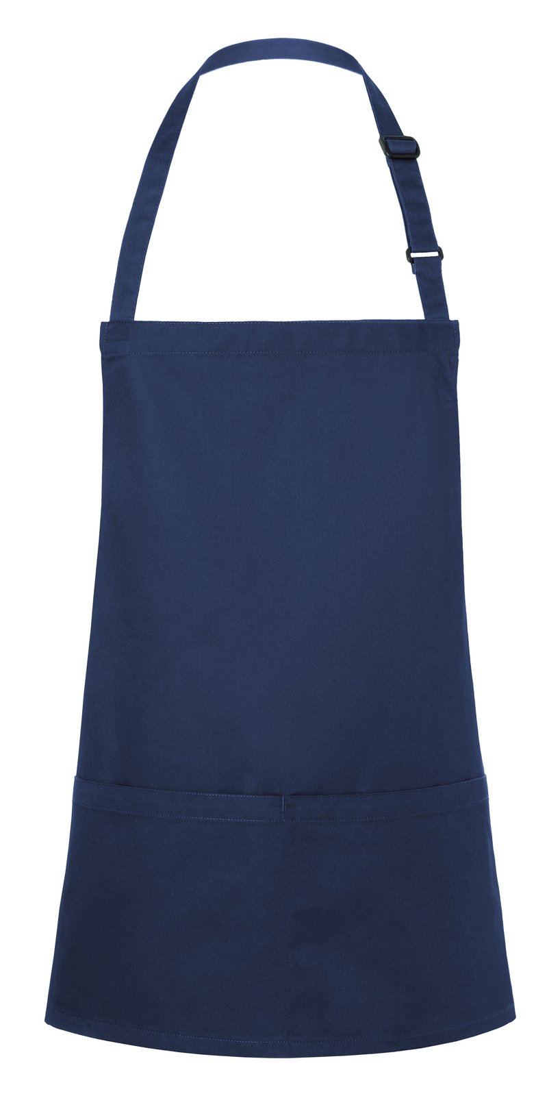 Tablier à bavette court avec boucle et poche — coloris Navy #Couleur_Navy