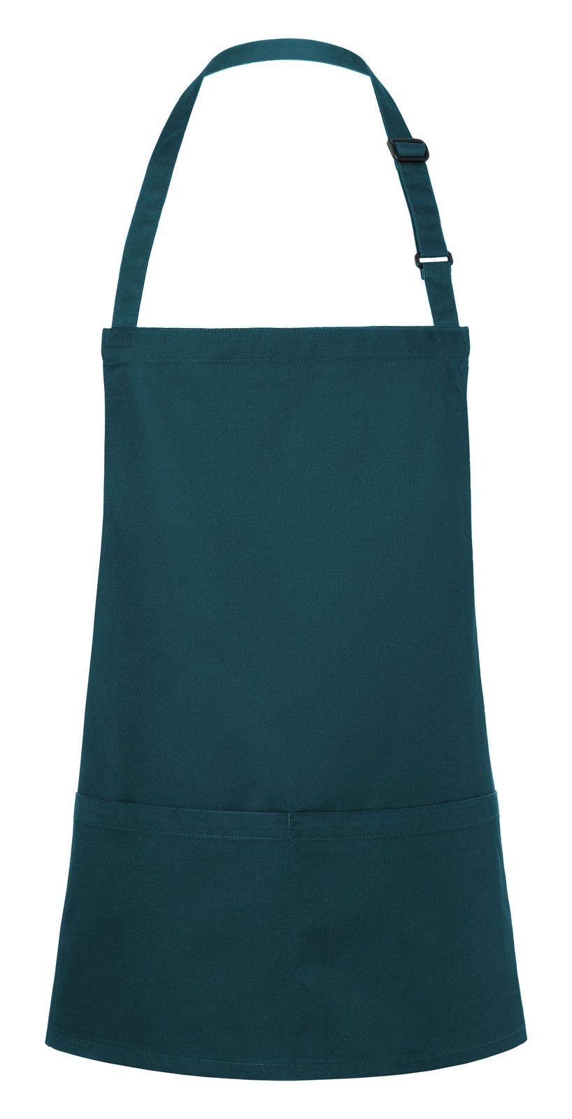 Tablier à bavette court avec boucle et poche — coloris Pine Green #Couleur_Pine-Green