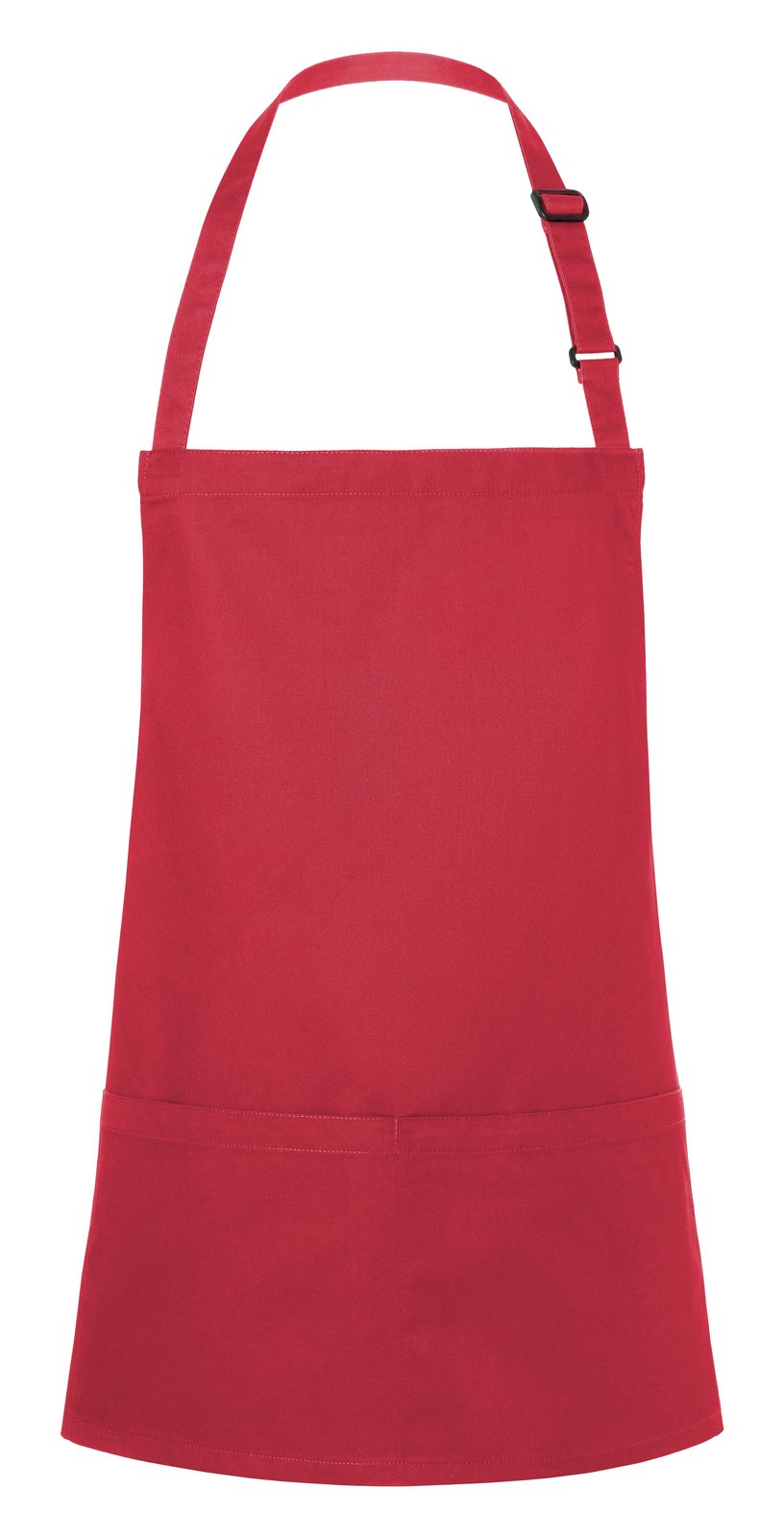 Tablier à bavette court avec boucle et poche — coloris Raspberry #Couleur_Raspberry