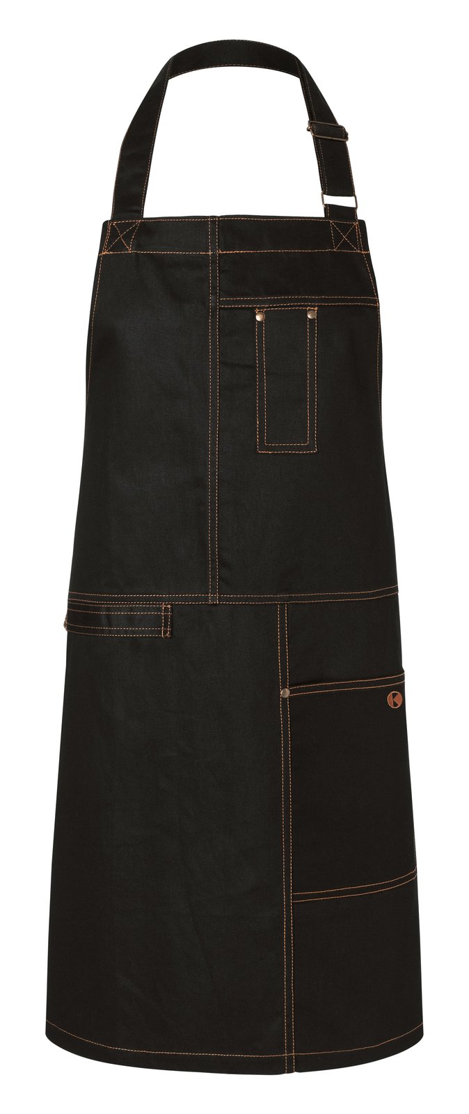 Tablier à bavette Urban Casual-Style  — coloris Black #Couleur_Black