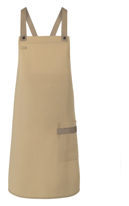 Tablier à bavette Urban-Look avec bretelles croisées et poche — coloris Pebble Grey #Couleur_Pebble-Grey