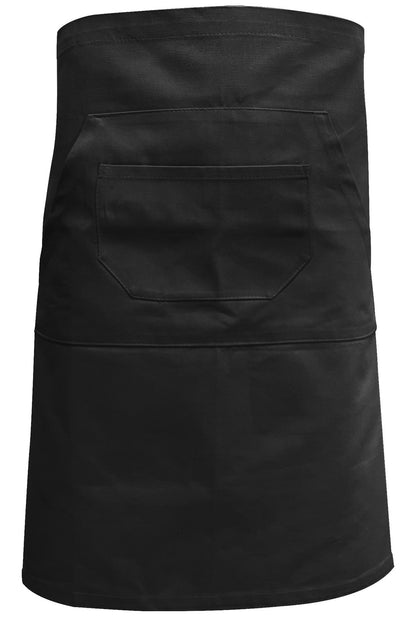 Tablier barman long  — coloris Black #Couleur_Black