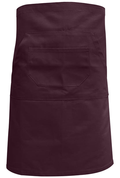 Tablier barman long  — coloris Burgundy #Couleur_Burgundy
