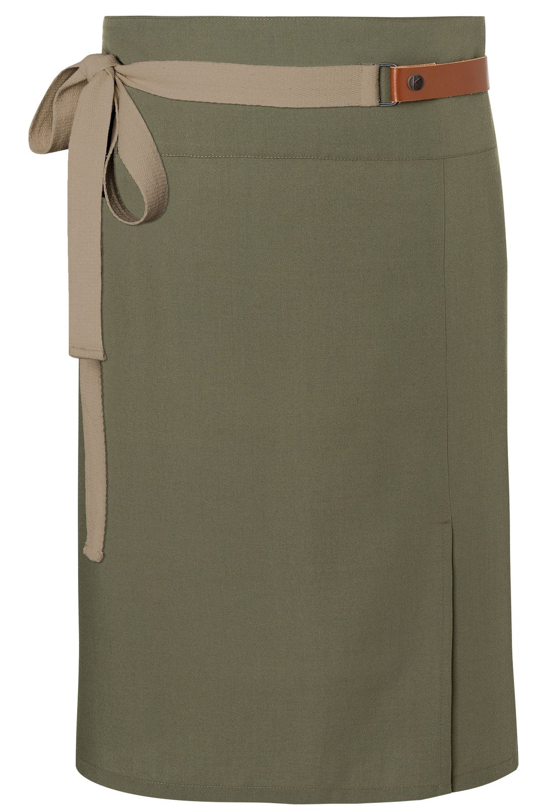 Tablier mi-long en polyester recyclé  — coloris Moss Green #Couleur_Moss-Green