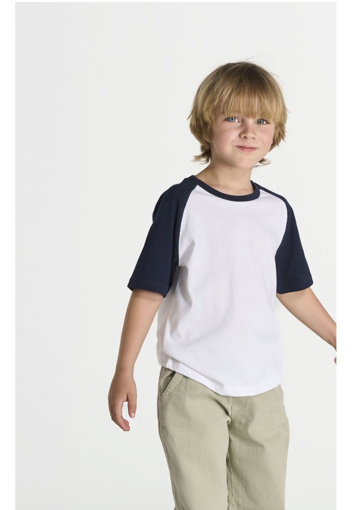 Tee-shirt baseball enfant 155 g/m² 