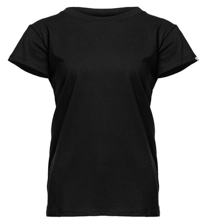 Tee-shirt bio origine France Femme 190 g/m²  — coloris Black #Couleur_Black