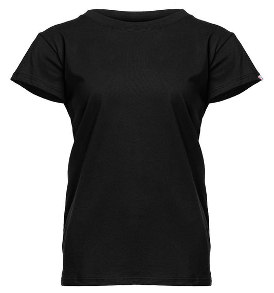 Tee-shirt bio origine France Femme 190 g/m²  — coloris Black #Couleur_Black