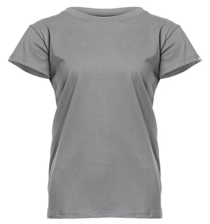 Tee-shirt bio origine France Femme 190 g/m²  — coloris Heather Grey #Couleur_Heather-Grey