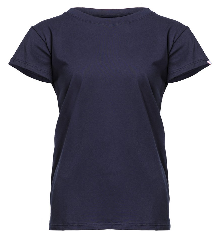 Tee-shirt bio origine France Femme 190 g/m²  — coloris Navy #Couleur_Navy