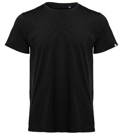 Tee-shirt bio origine France homme 190 g/m²  — coloris Black #Couleur_Black