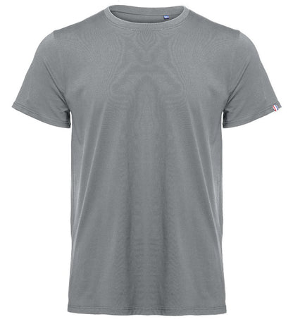 Tee-shirt bio origine France homme 190 g/m²  — coloris Heather Grey #Couleur_Heather-Grey