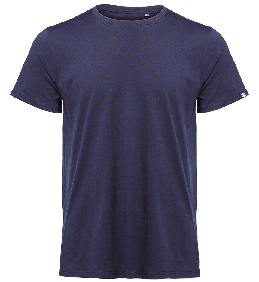 Tee-shirt bio origine France homme 190 g/m²  — coloris Navy #Couleur_Navy