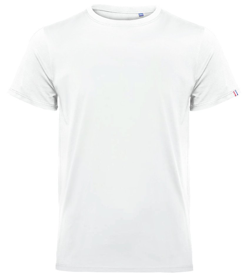 Tee-shirt bio origine France homme 190 g/m²  — coloris White #Couleur_White