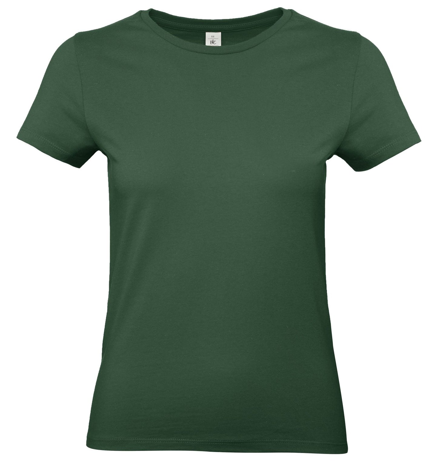 Tee-shirt femme col rond 190 — B&C #E190 WOMEN — coloris Bottle Green #Couleur_Bottle-Green