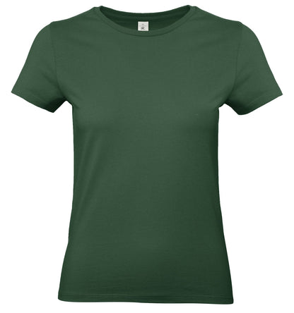 Tee-shirt femme col rond 190 — B&C #E190 WOMEN — coloris Bottle Green #Couleur_Bottle-Green