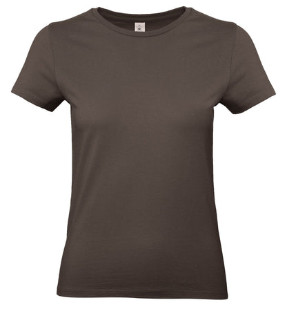 Tee-shirt femme col rond 190 — B&C #E190 WOMEN — coloris Brown #Couleur_Brown