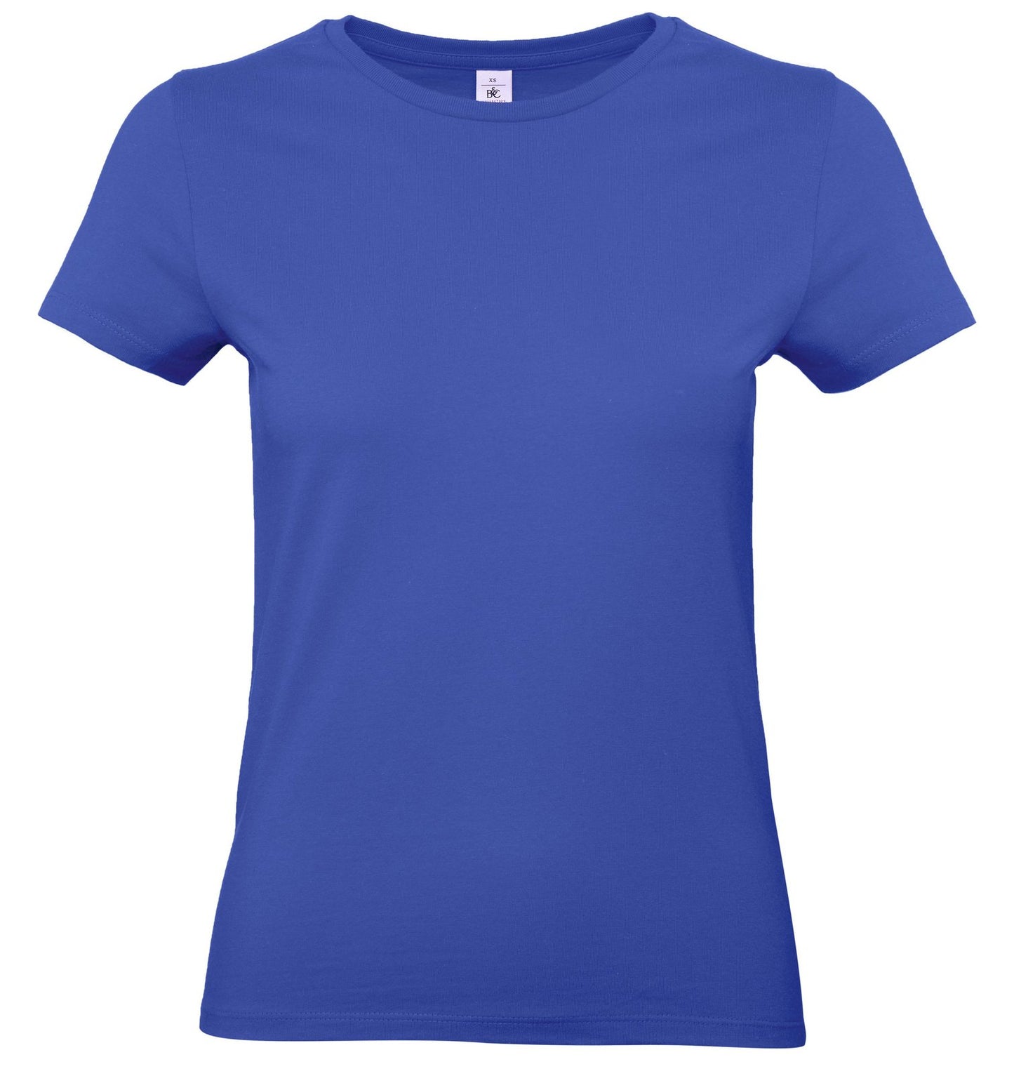 Tee-shirt femme col rond 190 — B&C #E190 WOMEN — coloris Cobalt Blue #Couleur_Cobalt-Blue