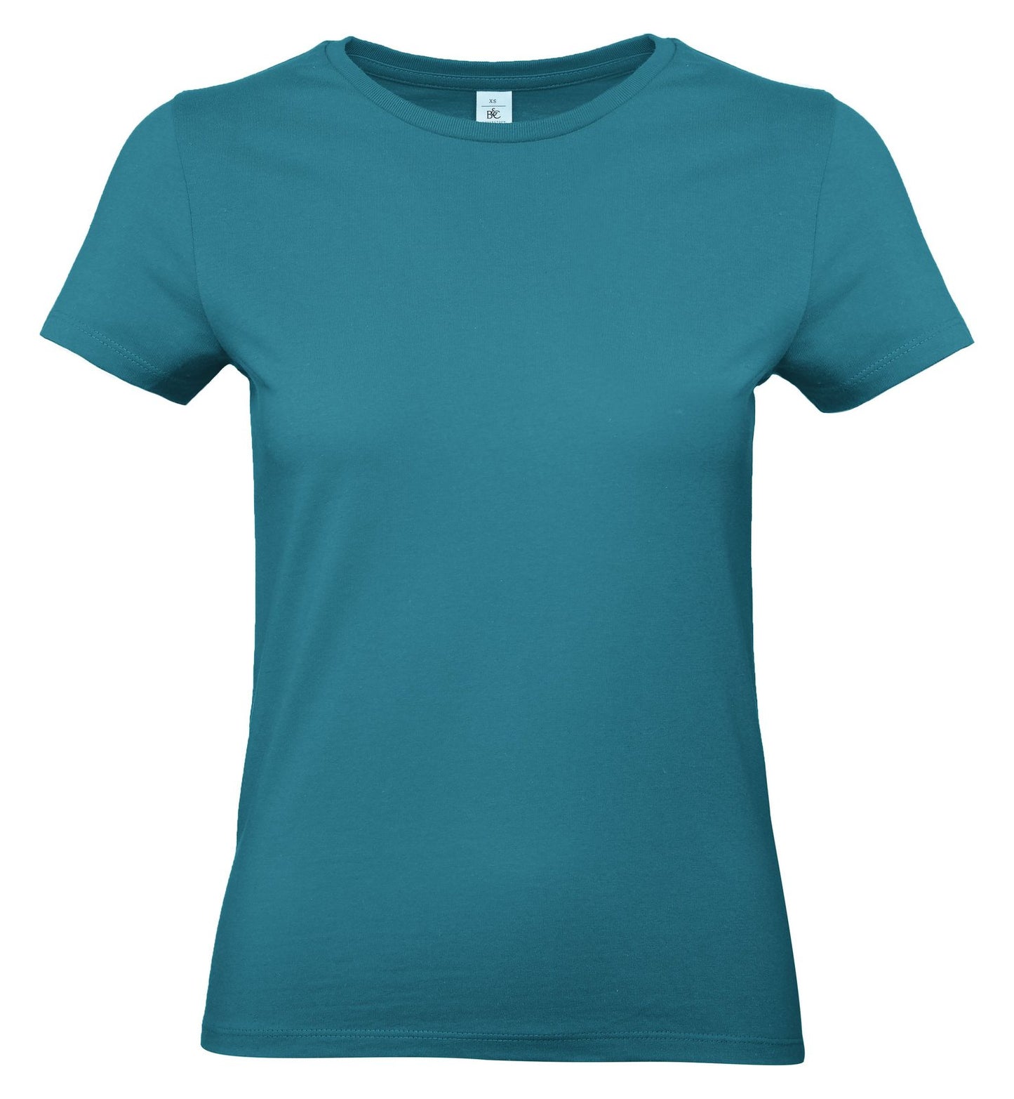 Tee-shirt femme col rond 190 — B&C #E190 WOMEN — coloris Diva Blue #Couleur_Diva-Blue