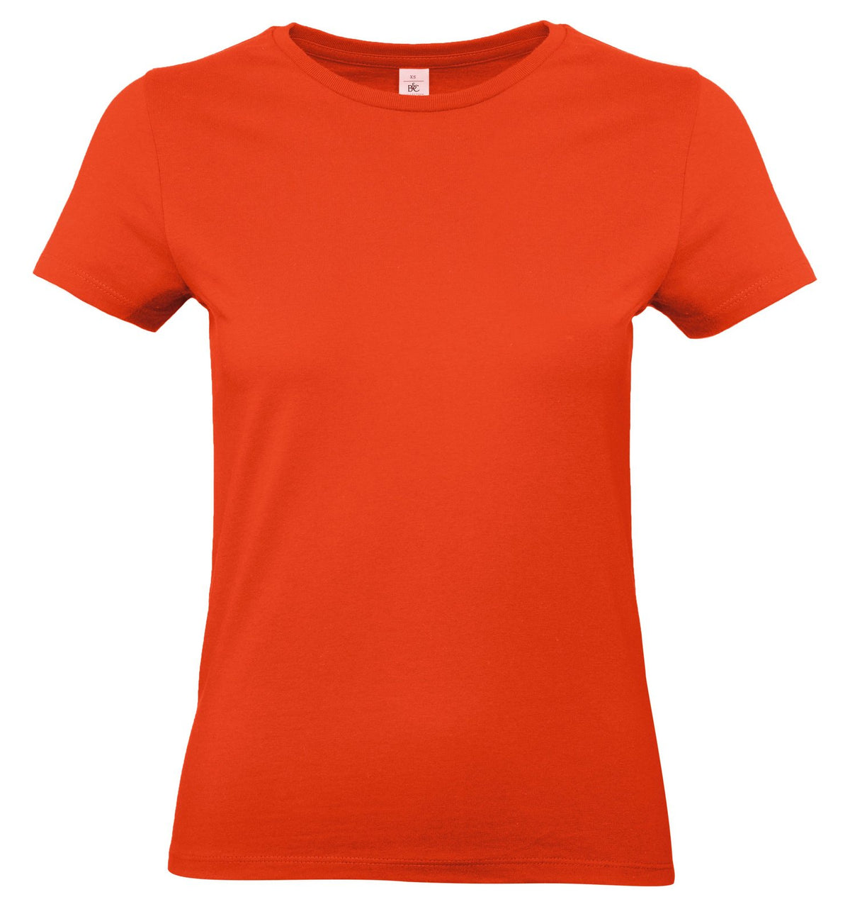 Tee-shirt femme col rond 190 — B&C #E190 WOMEN — coloris Fire Red #Couleur_Fire-Red