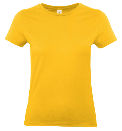 Tee-shirt femme col rond 190 — B&C #E190 WOMEN — coloris Gold #Couleur_Gold