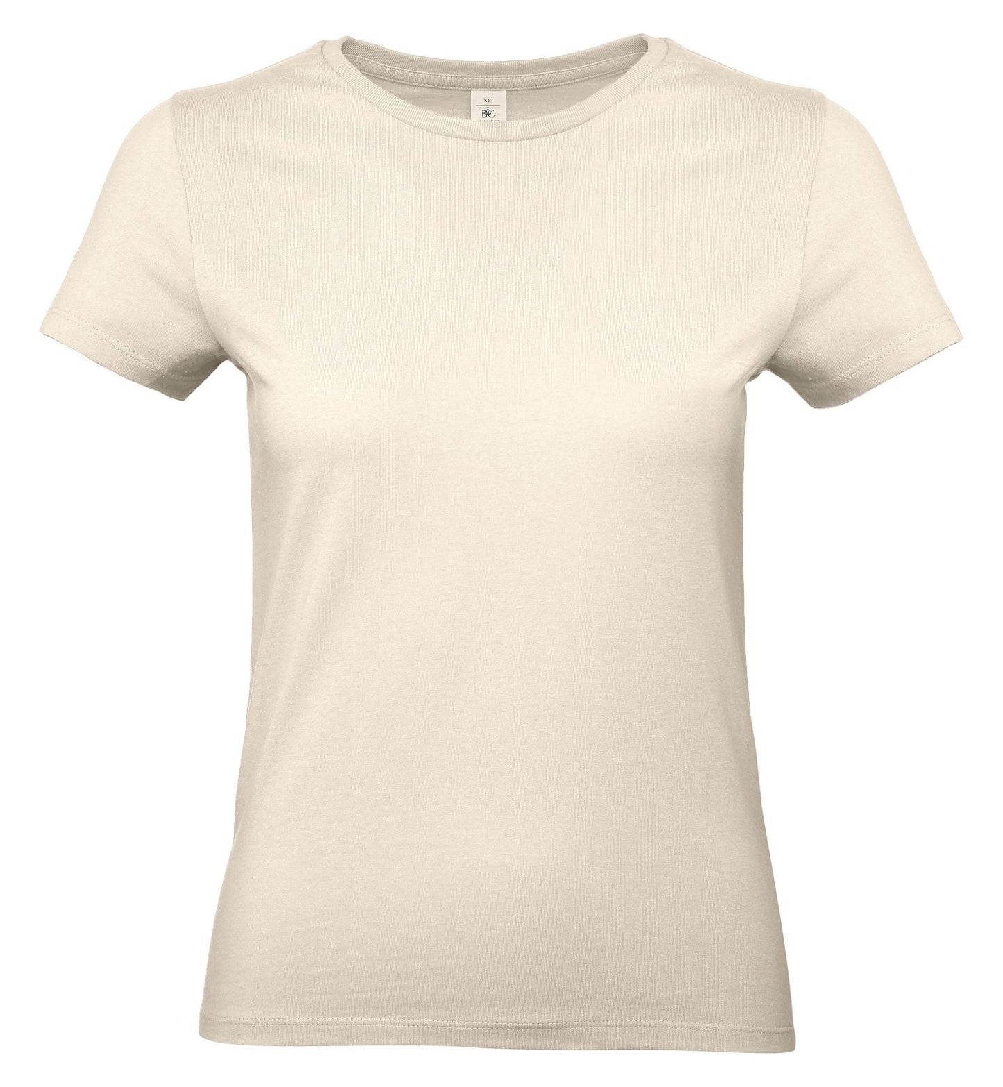 Tee-shirt femme col rond 190 — B&C #E190 WOMEN — coloris Natural #Couleur_Natural