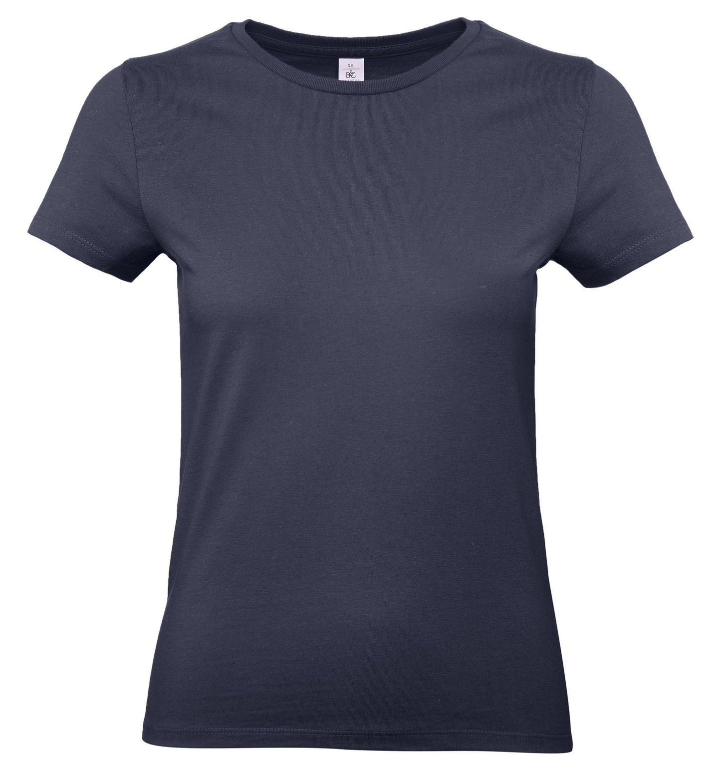 Tee-shirt femme col rond 190 — B&C #E190 WOMEN — coloris Navy Blue #Couleur_Navy-Blue