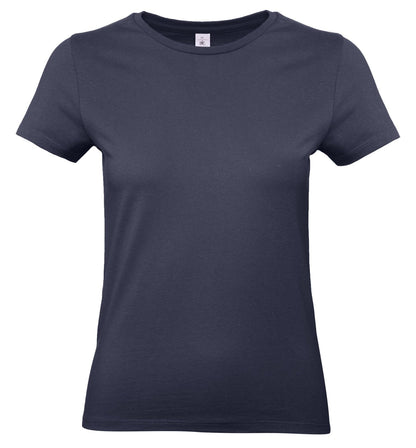 Tee-shirt femme col rond 190 — B&C #E190 WOMEN — coloris Navy Blue #Couleur_Navy-Blue
