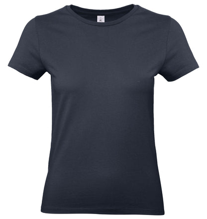 Tee-shirt femme col rond 190 — B&C #E190 WOMEN — coloris Navy #Couleur_Navy