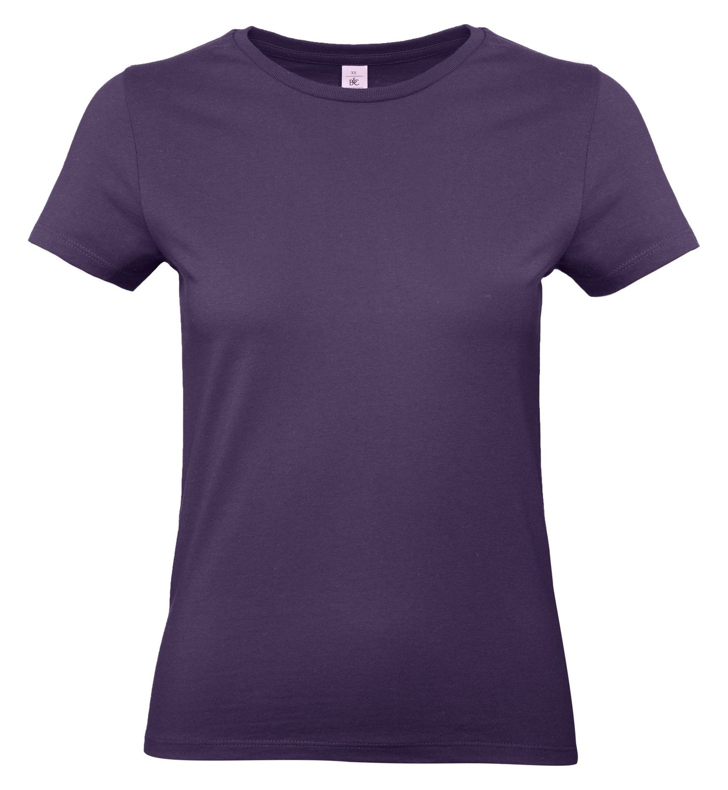 Tee-shirt femme col rond 190 — B&C #E190 WOMEN — coloris Radiant Purple #Couleur_Radiant-Purple
