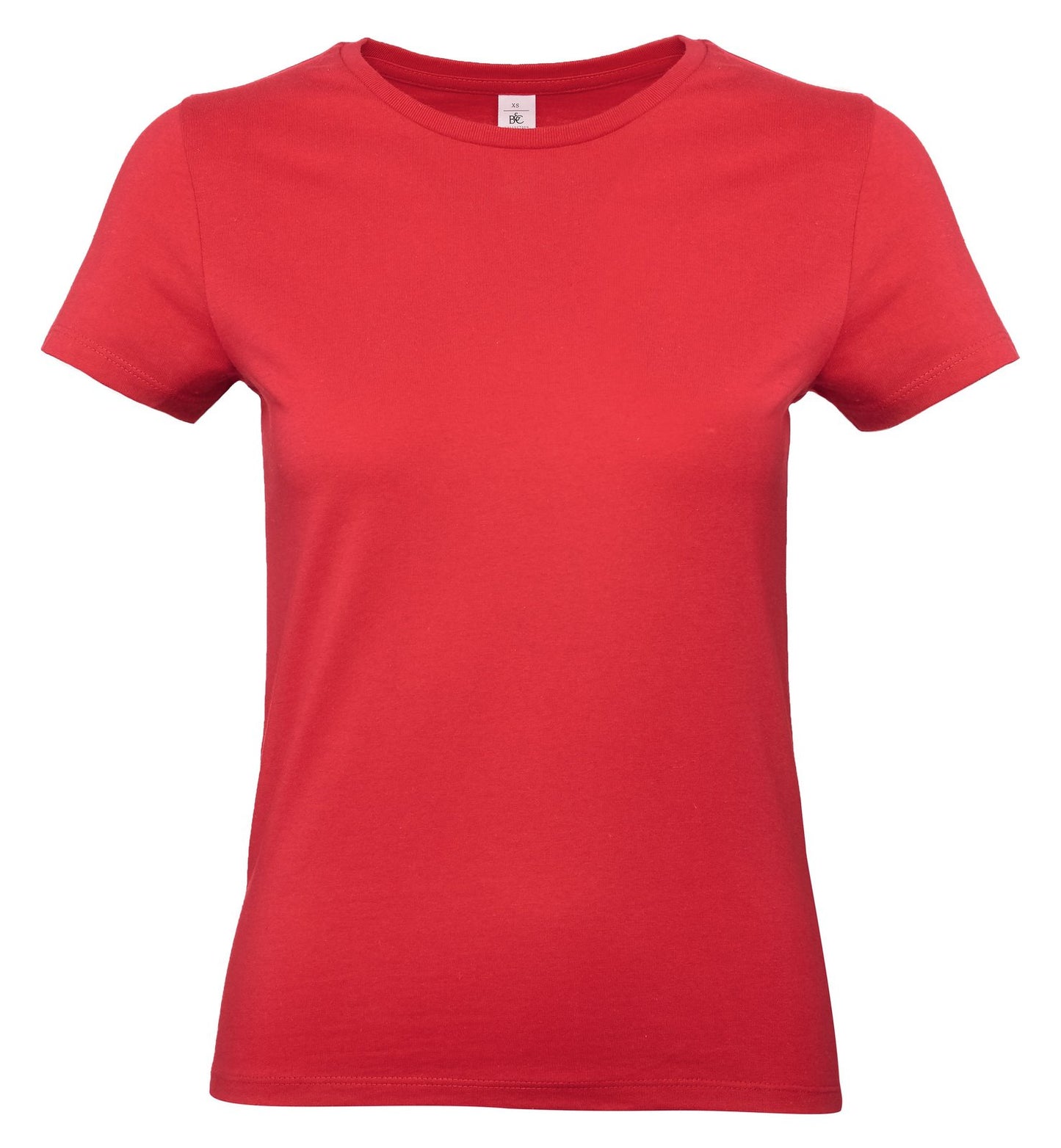 Tee-shirt femme col rond 190 — B&C #E190 WOMEN — coloris Red #Couleur_Red