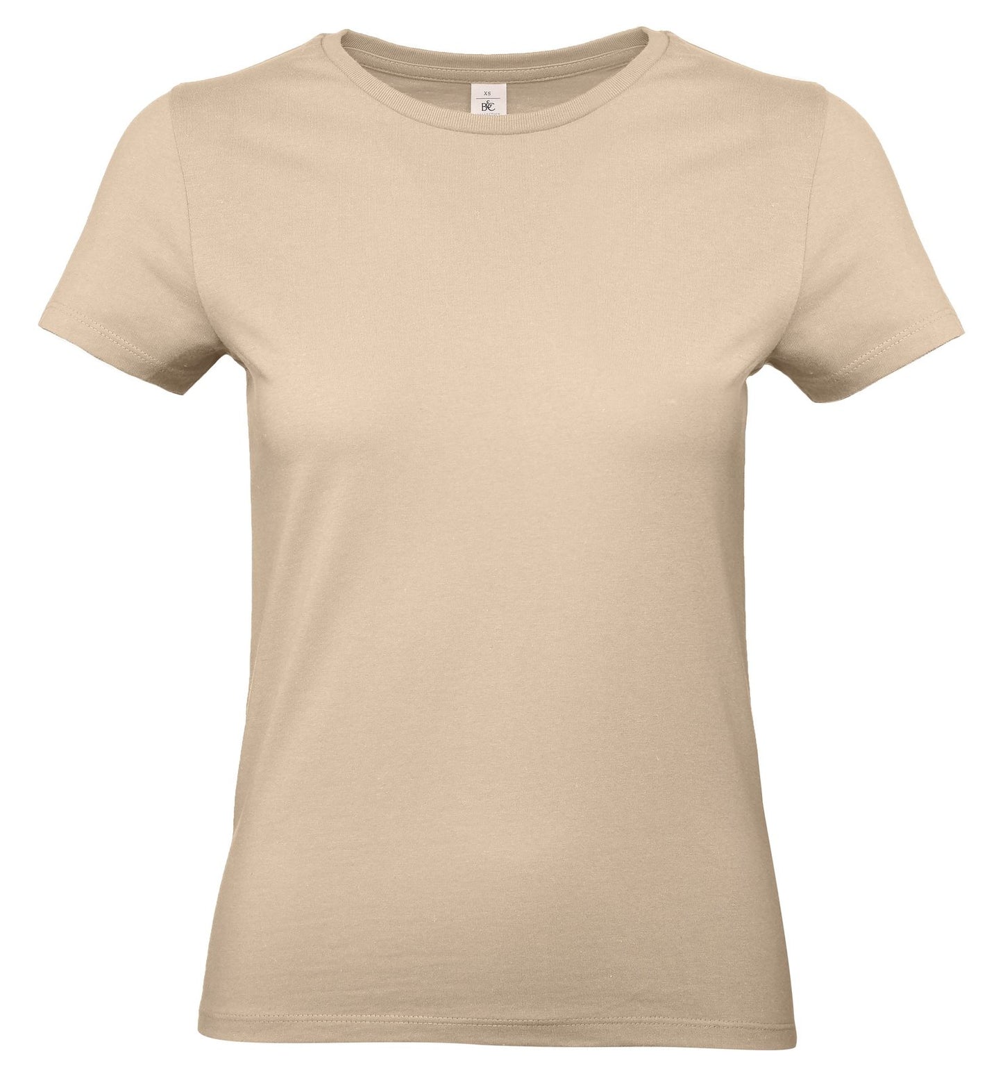 Tee-shirt femme col rond 190 — B&C #E190 WOMEN — coloris Sand #Couleur_Sand