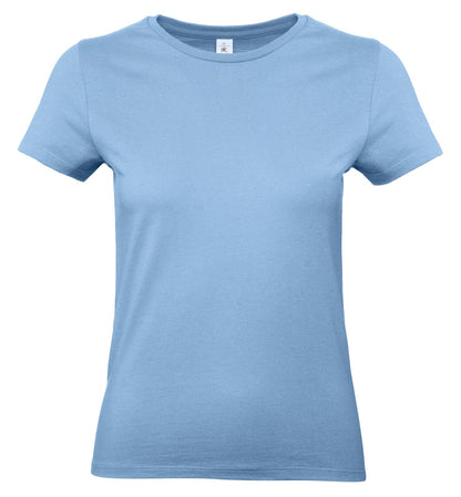 Tee-shirt femme col rond 190 — B&C #E190 WOMEN — coloris Sky #Couleur_Sky