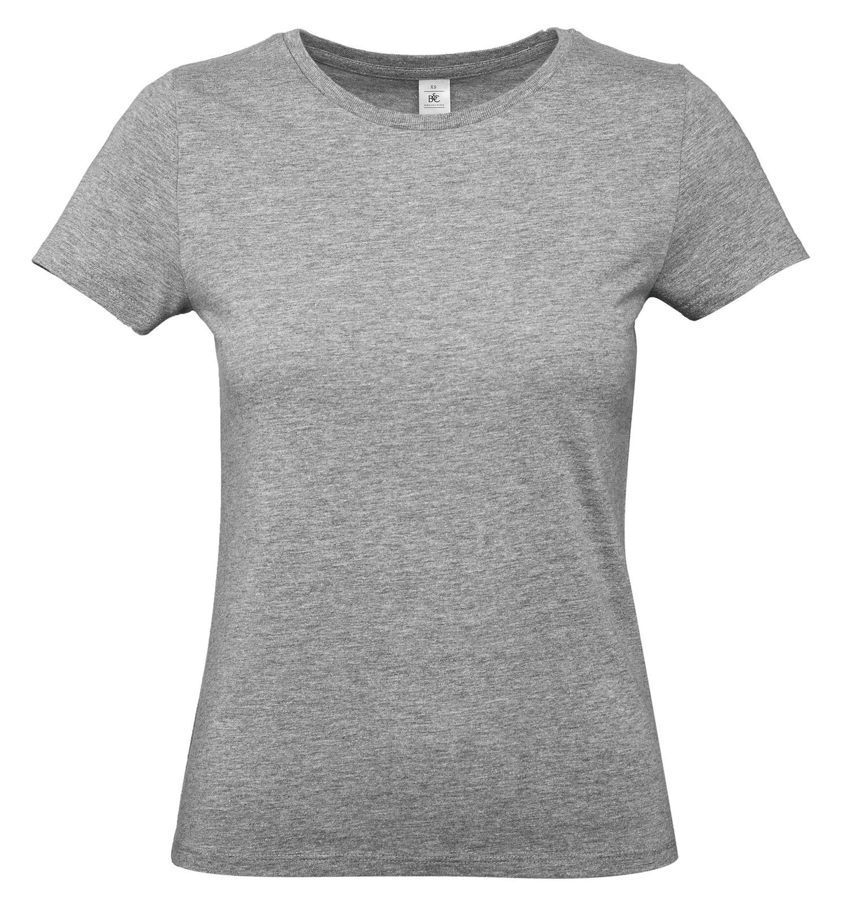 Tee-shirt femme col rond 190 — B&C #E190 WOMEN — coloris Sport Grey #Couleur_Sport-Grey