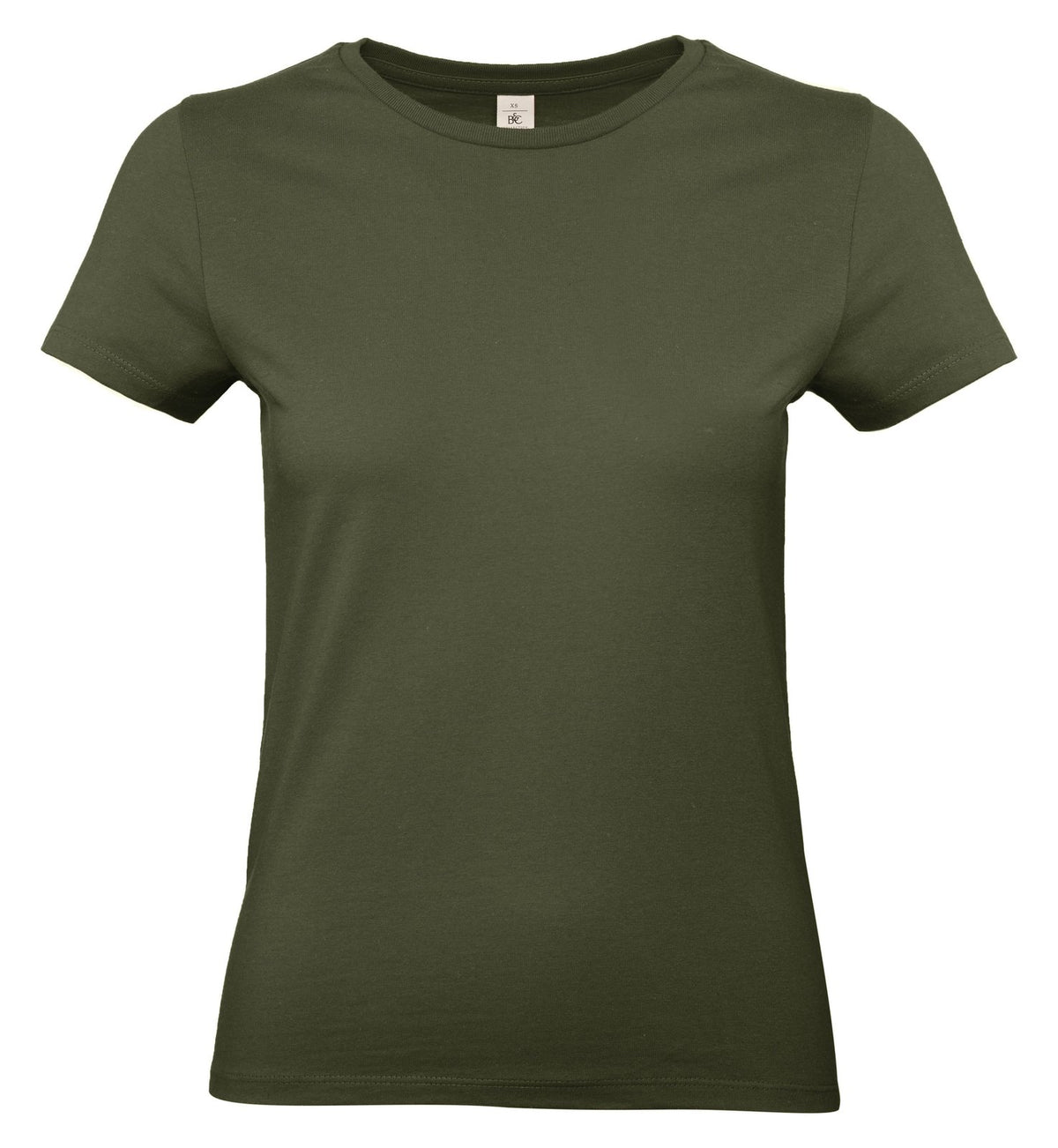 Tee-shirt femme col rond 190 — B&C #E190 WOMEN — coloris Urban Khaki #Couleur_Urban-Khaki