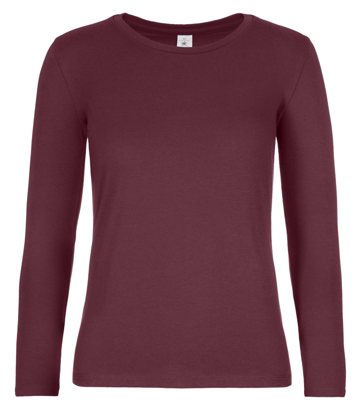 Tee-shirt femme manches longues 185 g/m²  — coloris Burgundy #Couleur_Burgundy