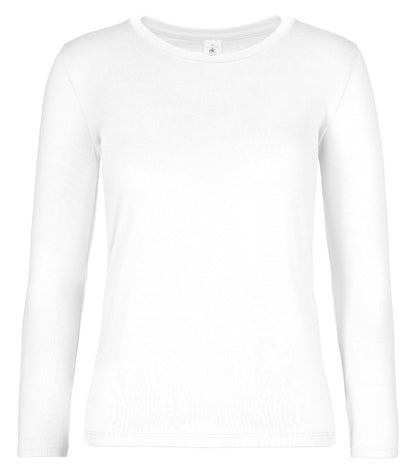 Tee-shirt femme manches longues 185 g/m²  — coloris White #Couleur_White