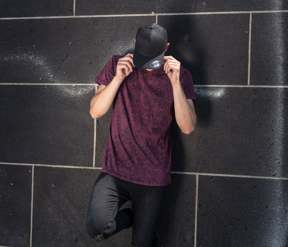 Tee-shirt homme délavé 170 g/m² — BUILD YOUR BRAND ACID WASHED TEE