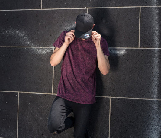 Tee-shirt homme délavé 170 g/m² — BUILD YOUR BRAND ACID WASHED TEE