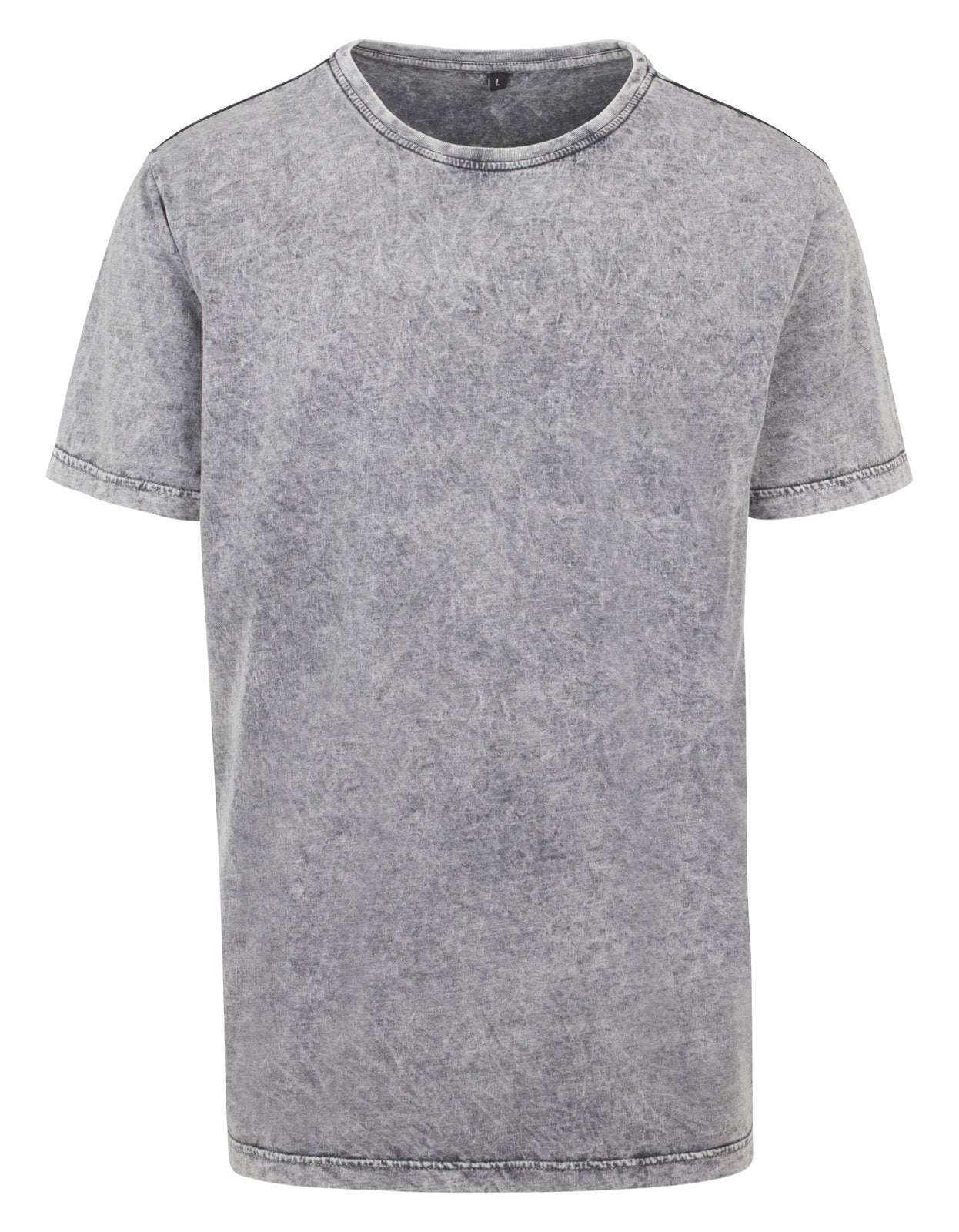 Tee-shirt homme délavé 170 g/m² — BUILD YOUR BRAND ACID WASHED TEE — coloris Grey / Black #Couleur_Grey-/-Black