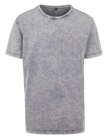 Tee-shirt homme délavé 170 g/m² — BUILD YOUR BRAND ACID WASHED TEE — coloris Grey / Black #Couleur_Grey-/-Black