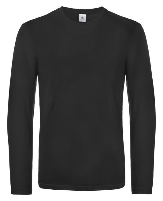 Tee-shirt homme manches longues 185 g/m²  — coloris Black #Couleur_Black