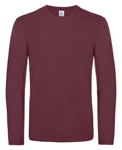 Tee-shirt homme manches longues 185 g/m²  — coloris Burgundy #Couleur_Burgundy