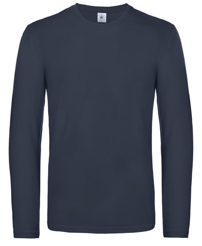 Tee-shirt homme manches longues 185 g/m²  — coloris Navy #Couleur_Navy