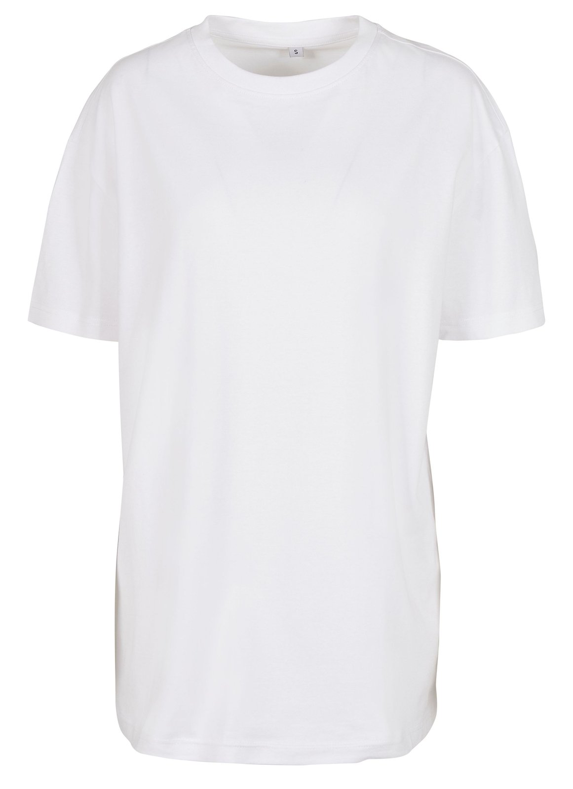 Tee-shirt oversize femme 220 g/m² — BUILD YOUR BRAND LADIES OVERSIZED BOYFRIEND TEE — coloris White #Couleur_White