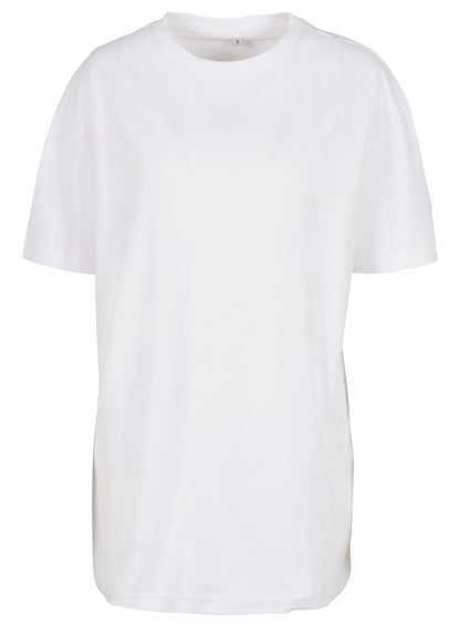 Tee-shirt oversize femme 220 g/m² — BUILD YOUR BRAND LADIES OVERSIZED BOYFRIEND TEE — coloris White #Couleur_White