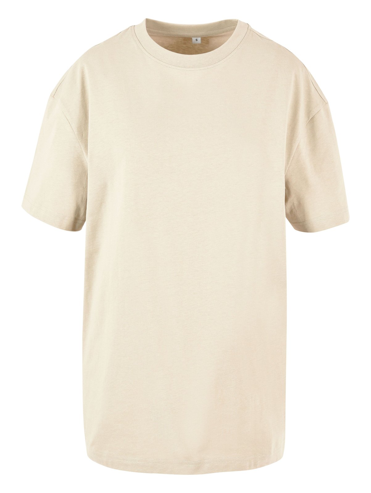 Tee-shirt oversize femme 220 g/m² — BUILD YOUR BRAND LADIES OVERSIZED BOYFRIEND TEE — coloris White Sand #Couleur_White-Sand
