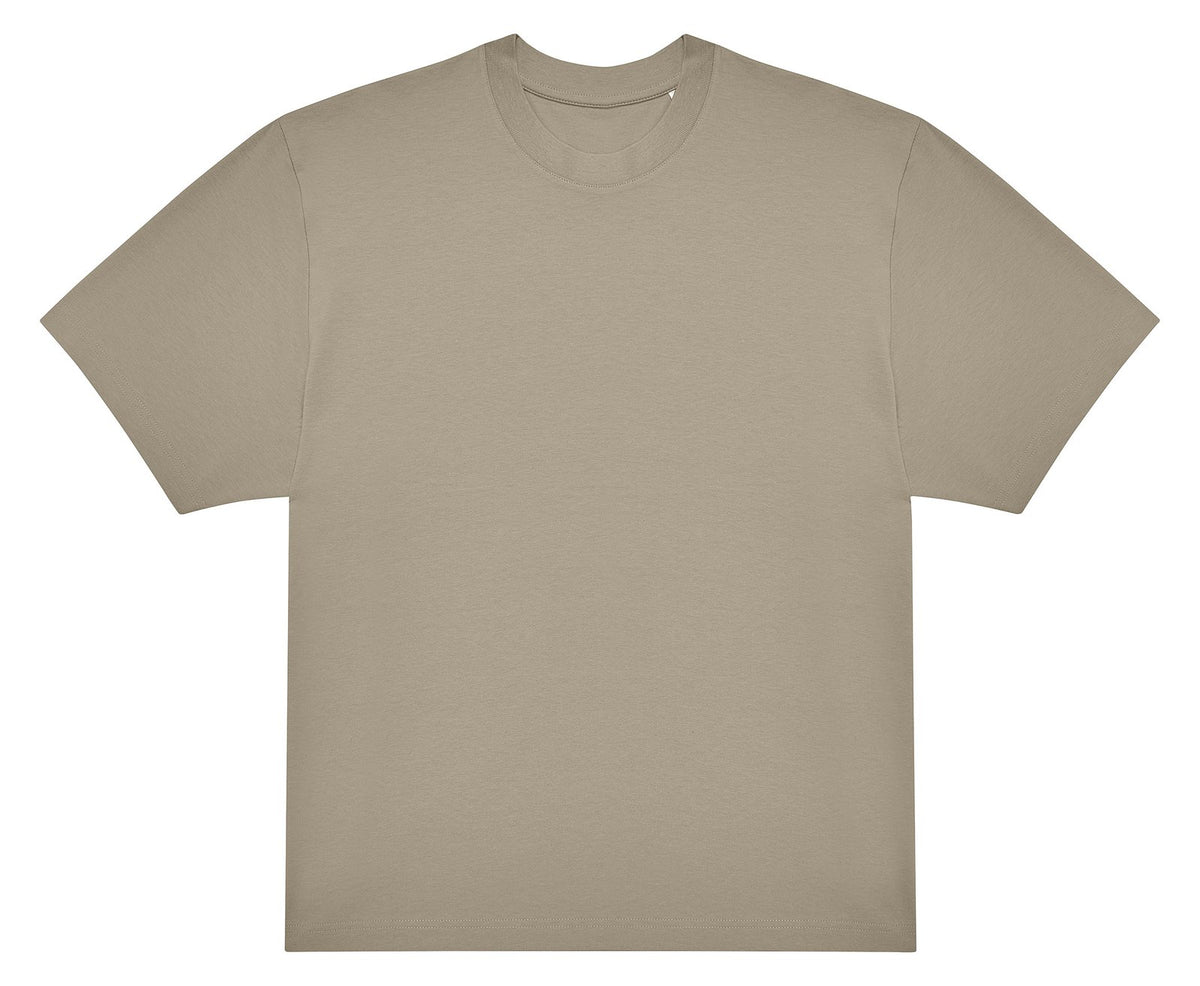 Tee-shirt oversize lourd unisexe 220 g/m²  — coloris Mastic #Couleur_Mastic