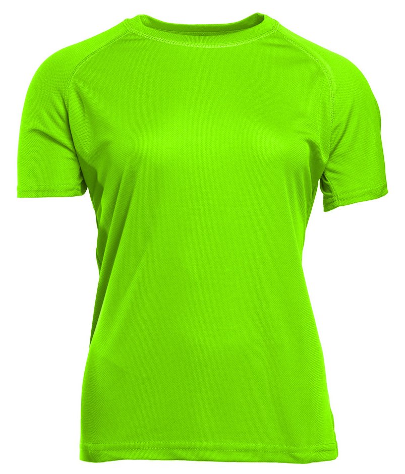 Tee-shirt respirant femme 140 g/m²  — coloris Fluorescent Green #Couleur_Fluorescent-Green